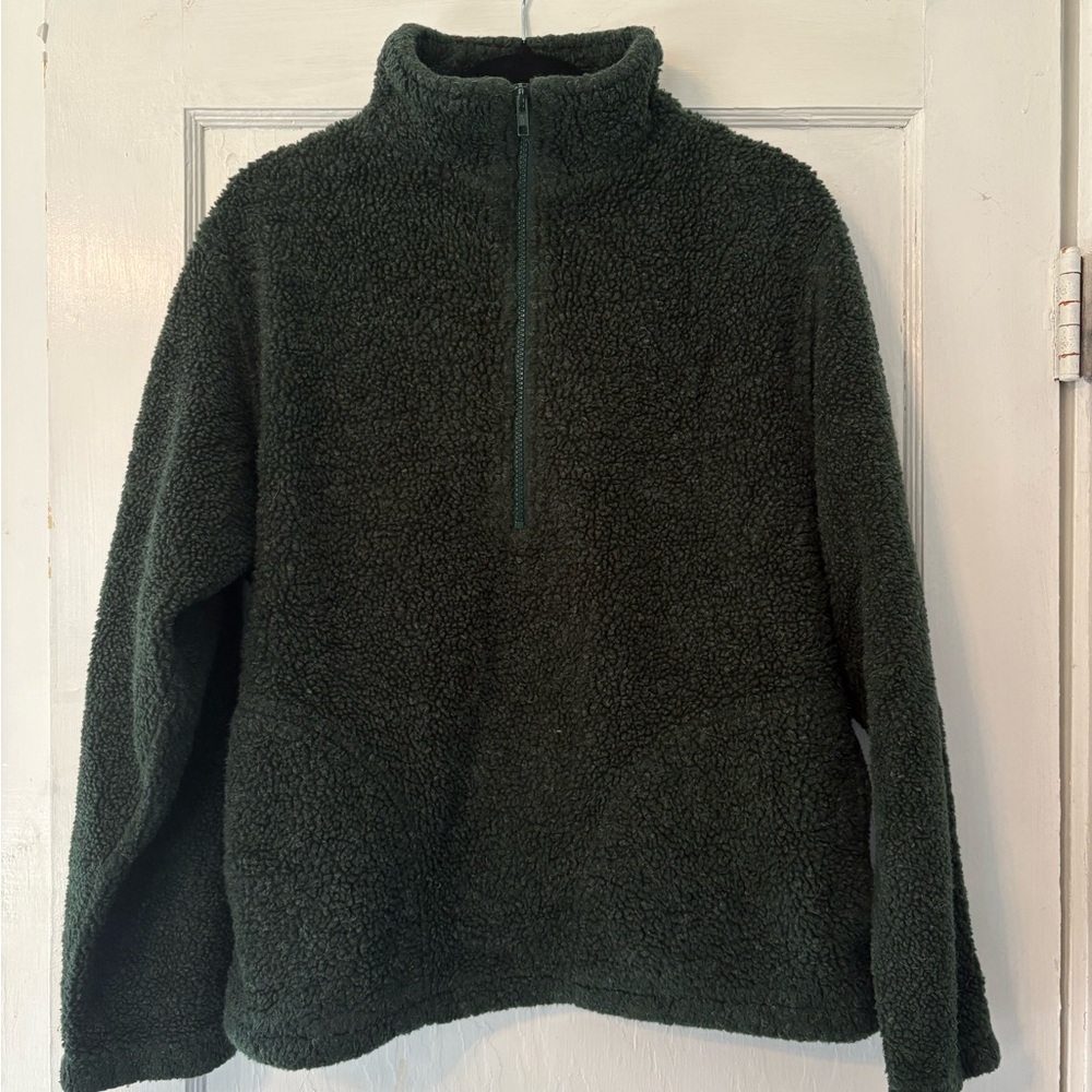 Northern Reflections Forest Green Zip-Up Sweater